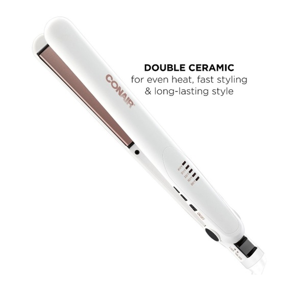 Conair Double Ceramic Flat Iron 1 inch - Picture 4 of 10